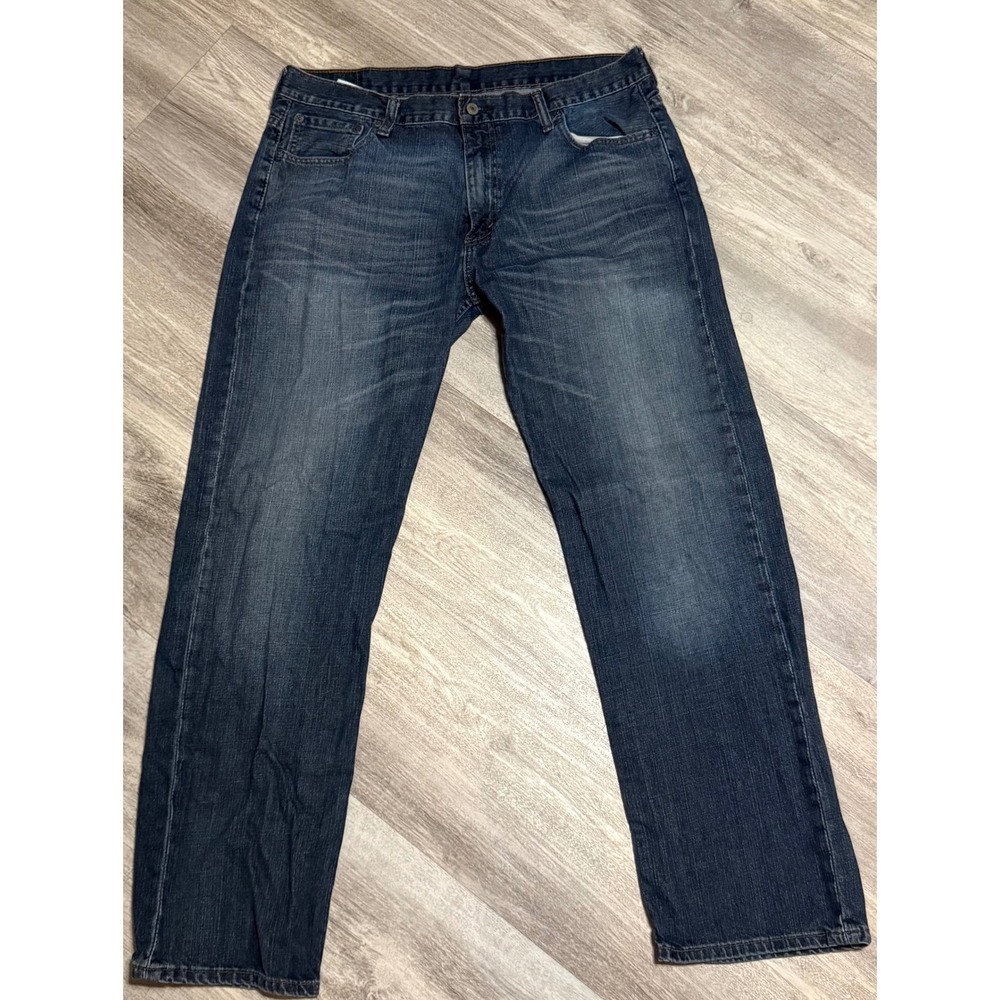 Mens Levi 569 Loose Straight Jeans 36x34 Medium Wash Denim Relaxed Fit